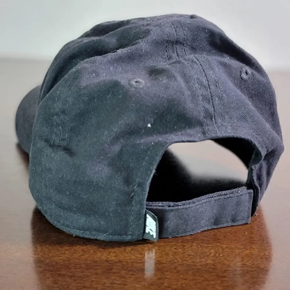 Nike Sportswear NSW Kids Unisex Dad Hat Cap Black White Embroidered Swoosh